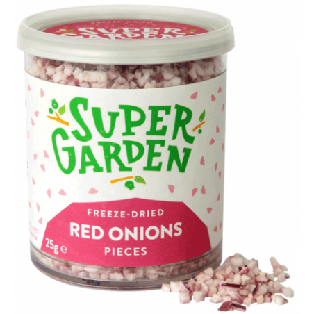 GEFRIERGETROCKNETE ROTE ZWIEBEL 25g.