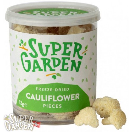 FREEZE DRIED CAULIFLOWER PIECES 12g. FREEZE DRIED CAULIFLOWER PIECES 12g.