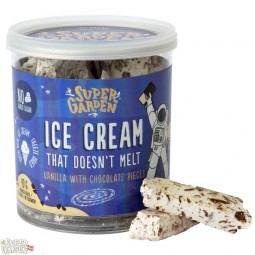 FREEZE DRIED ICE CREAM WITH PIECES OF CHOCOLATE WITH NO ADDED SUGAR