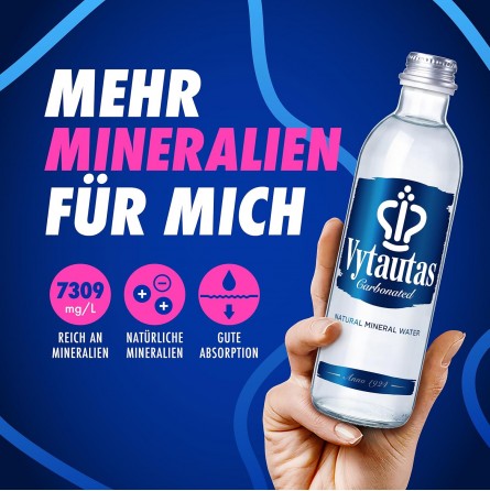 Natürliches Mineralwasser 0,75 ml glas (12er Pack)
